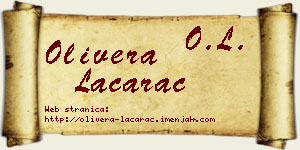 Olivera Laćarac vizit kartica